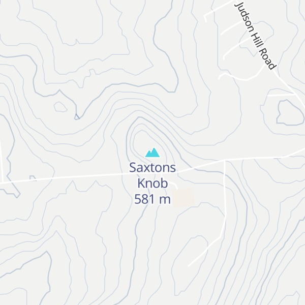 Map of Saxtons Knob
