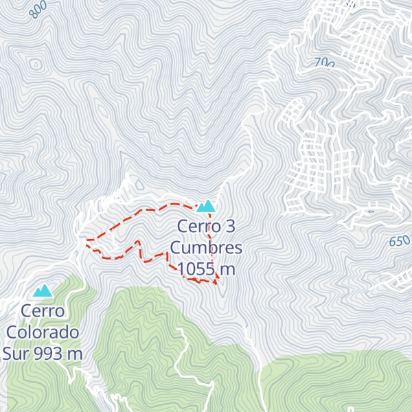 Map of Cerro 3 Cumbres