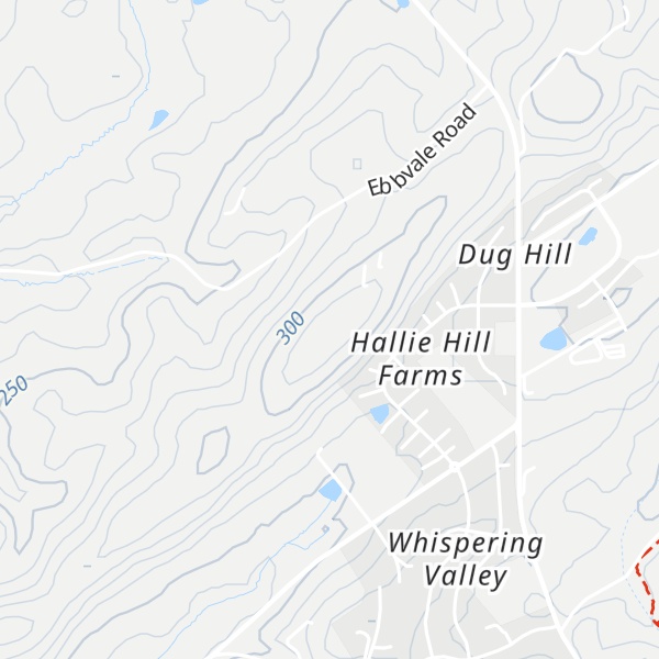 Map of Dug Hill Ridge