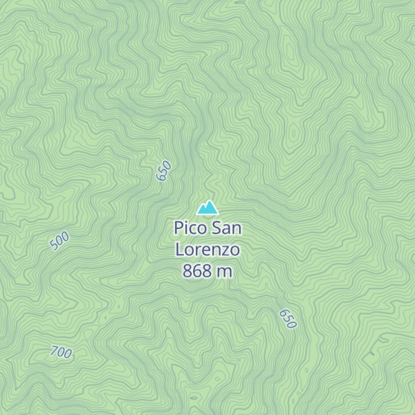 Map of Pico San Lorenzo