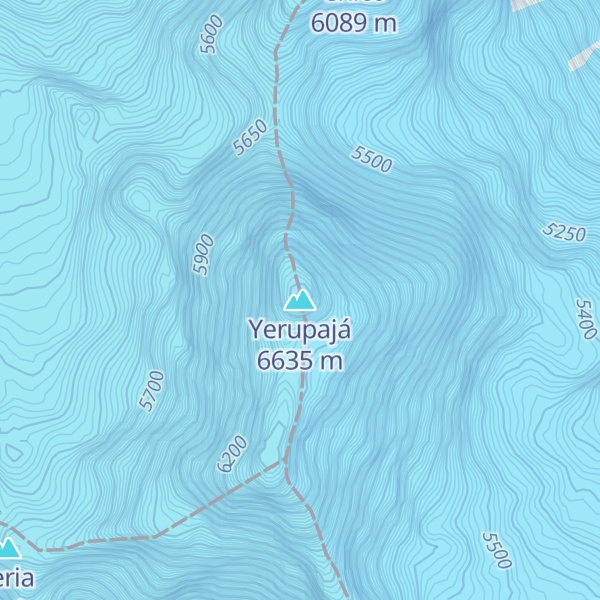 Map of Yerupajá