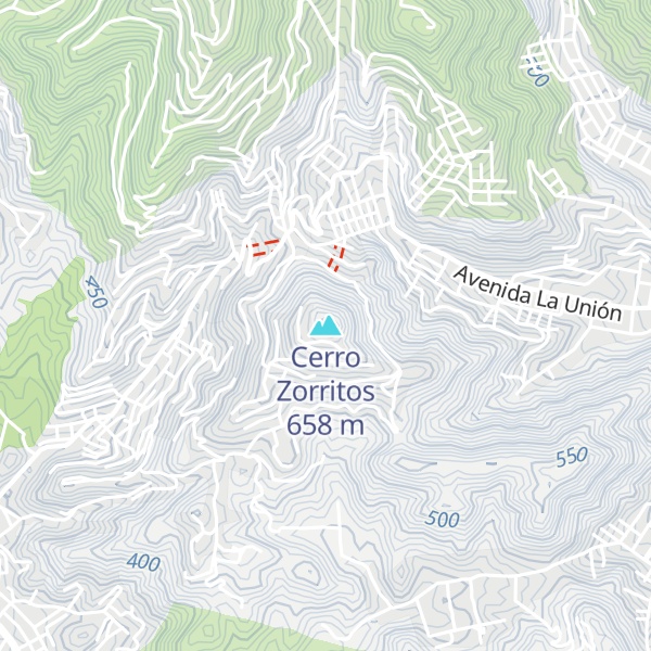 Map of Cerro Zorritos