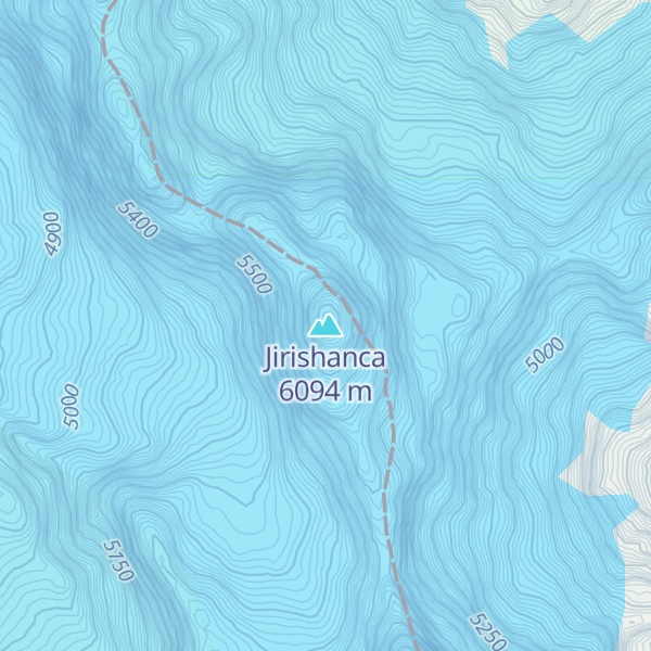 Map of Jirishanca