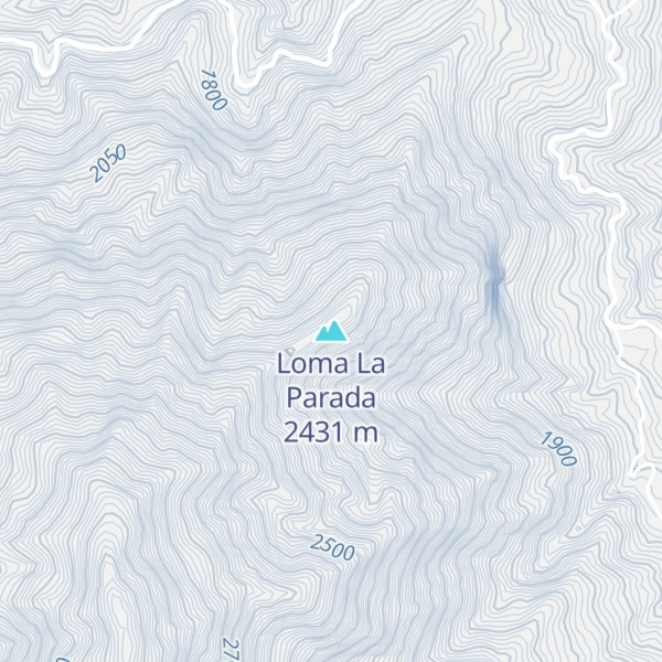 Map of Loma La Parada