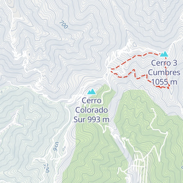 Map of Cerro Colorado Sur