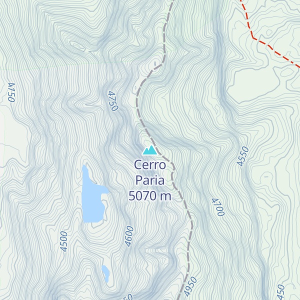 Map of Cerro Paria