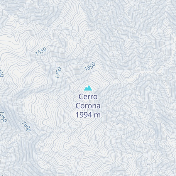 Map of Cerro Corona