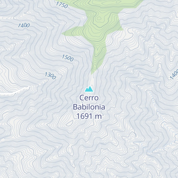 Map of Cerro Babilonia