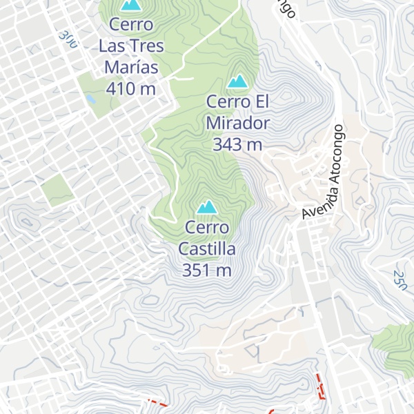 Map of Cerro Castilla