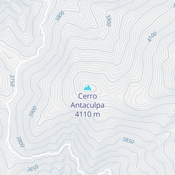 Map of Cerro Antaculpa