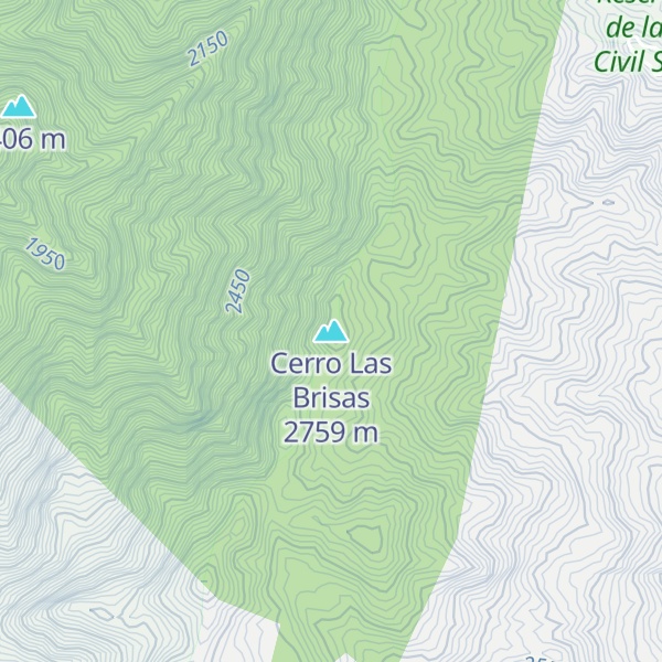 Map of Cerro Las Brisas
