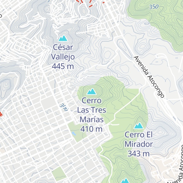 Map of Cerro Las Tres Marías