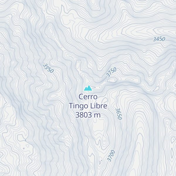Map of Cerro Tingo Libre