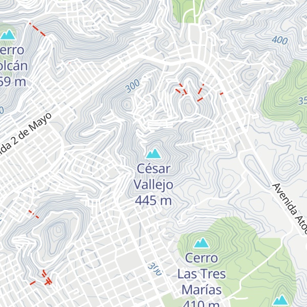 Map of César Vallejo