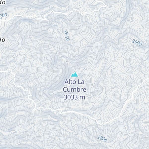Map of Alto La Cumbre