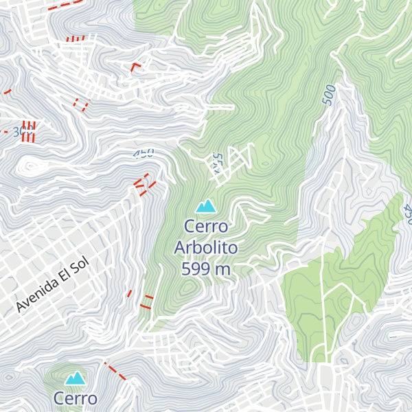 Map of Cerro Arbolito