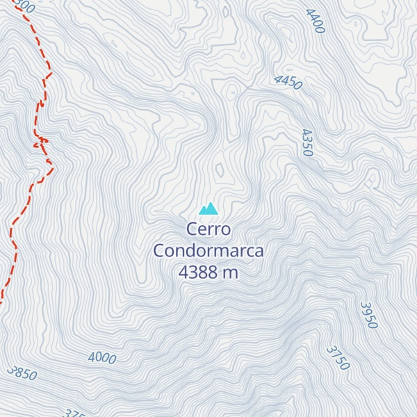 Map of Cerro Condormarca