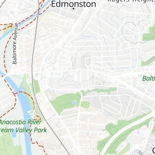 Map of Lowndes Hill