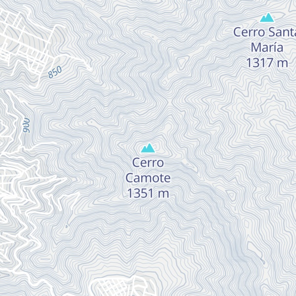 Map of Cerro Camote