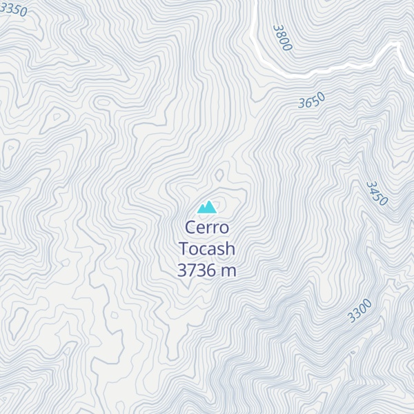 Map of Cerro Tocash