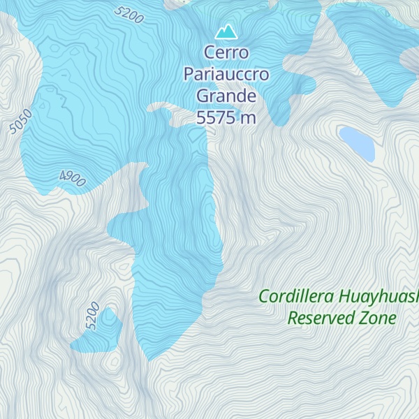 Map of Nevado Huacshan