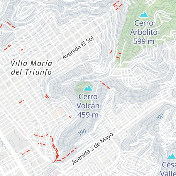 Map of Cerro Volcán