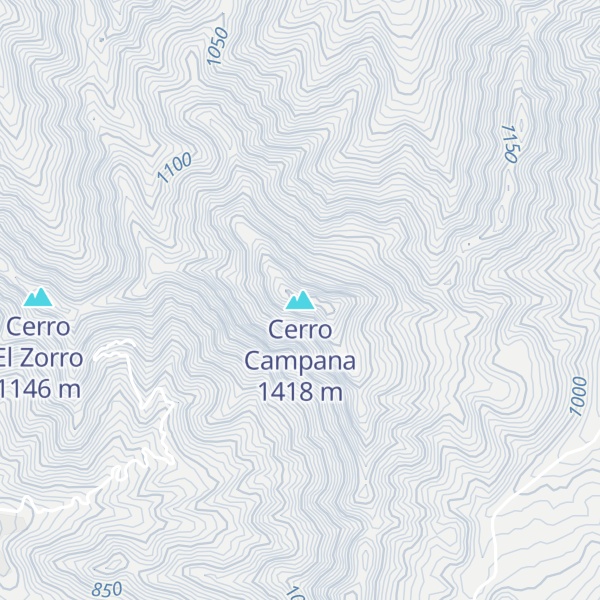 Map of Cerro Campana