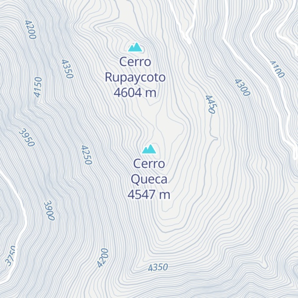 Map of Cerro Queca