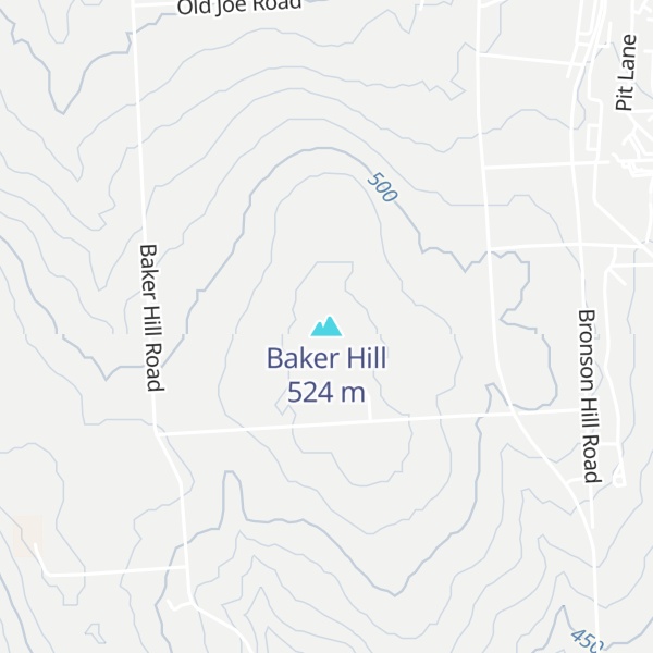 Map of Baker Hill