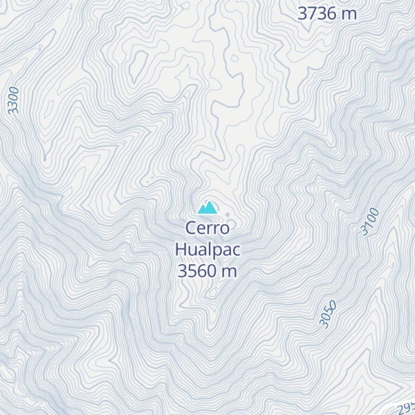 Map of Cerro Hualpac