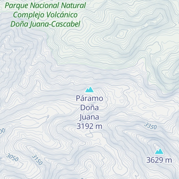 Map of Páramo Doña Juana
