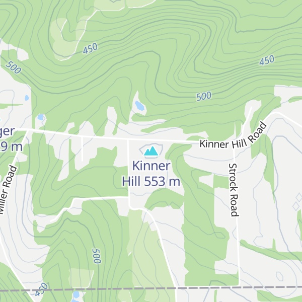 Map of Kinner Hill