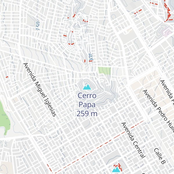 Map of Cerro Papa
