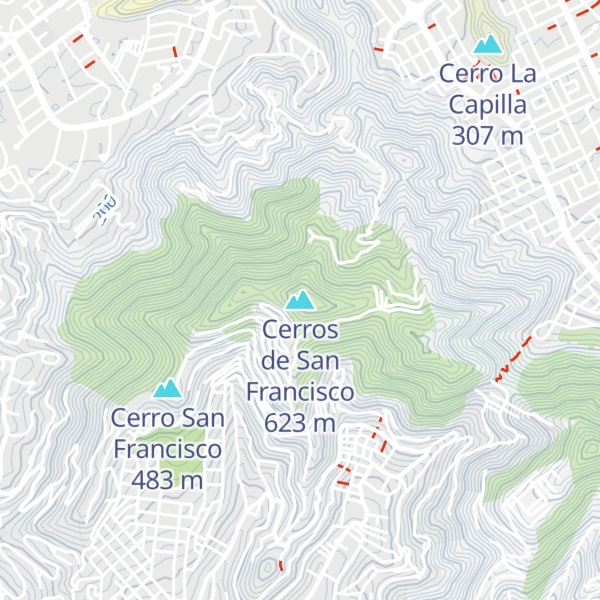 Map of Cerros de San Francisco