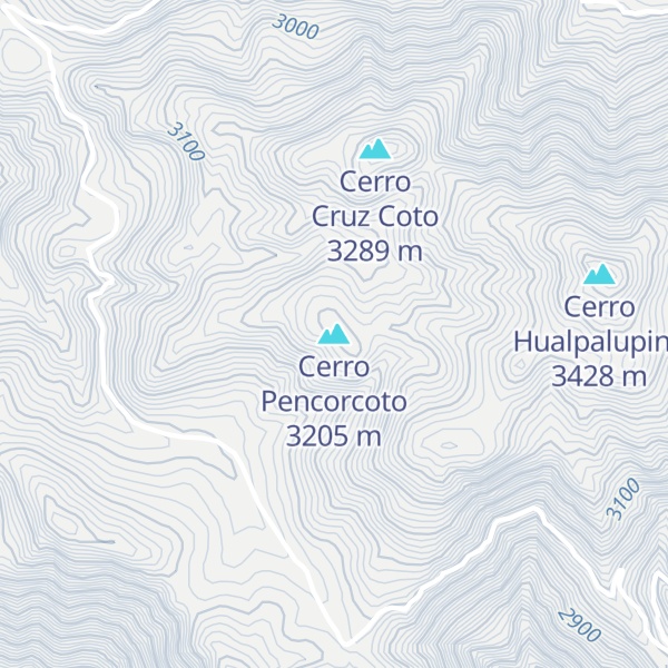 Map of Cerro Pencorcoto