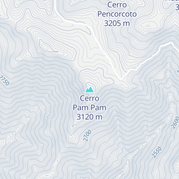 Map of Cerro Pam Pam