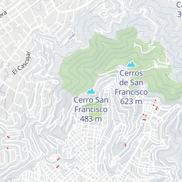 Map of Cerro San Francisco