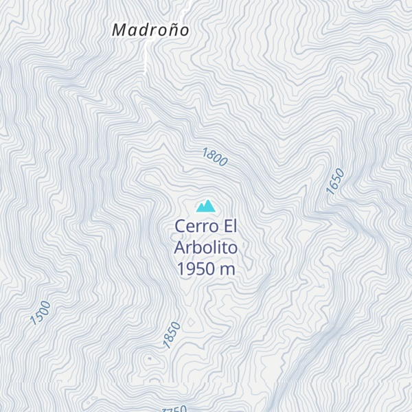 Map of Cerro El Arbolito