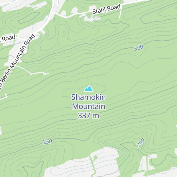 Map of Shamokin Mountain