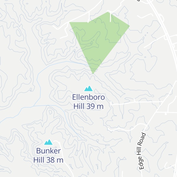 Map of Ellenboro Hill
