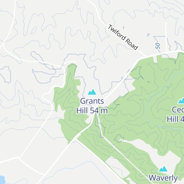 Map of Grants Hill