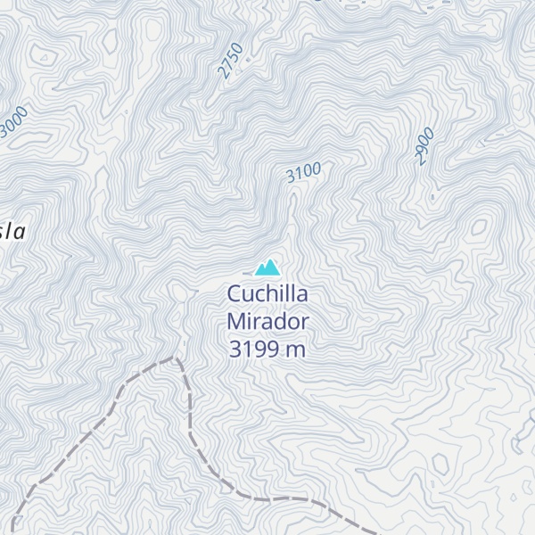 Map of Cuchilla Mirador