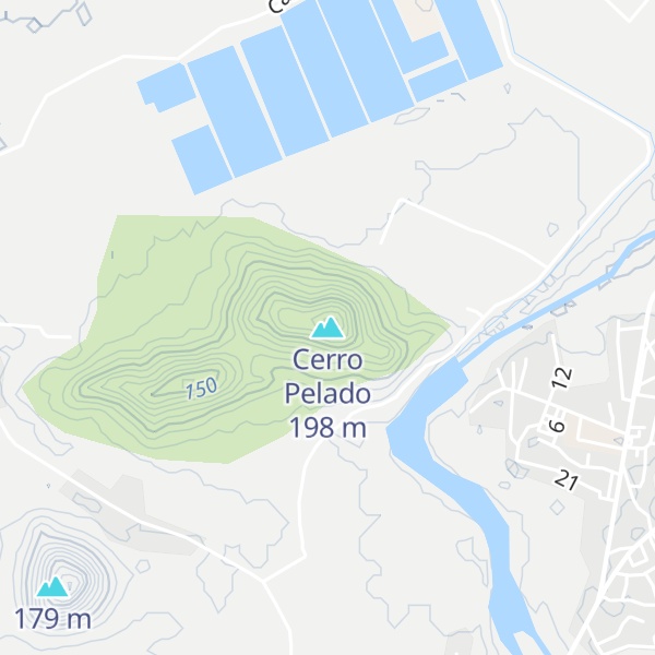 Map of Cerro Pelado