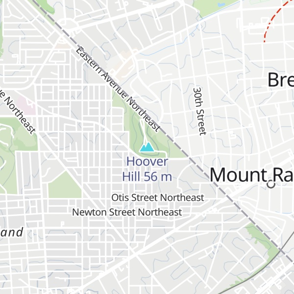 Map of Hoover Hill