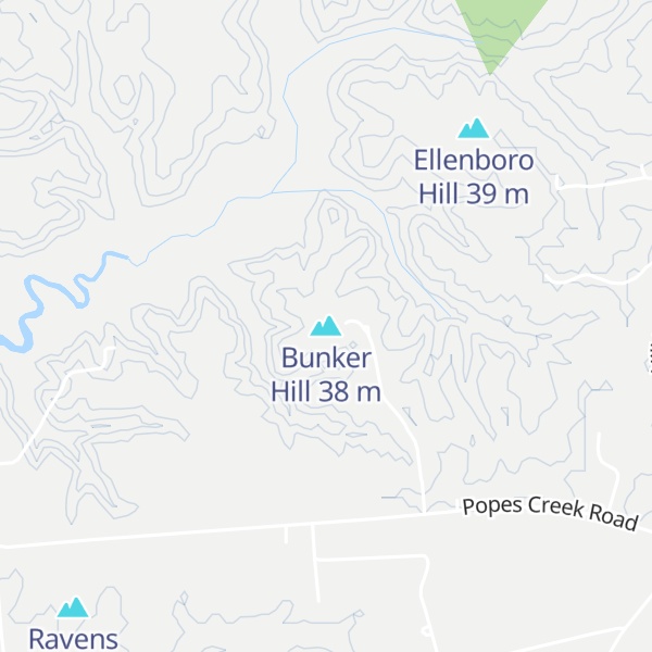 Map of Bunker Hill