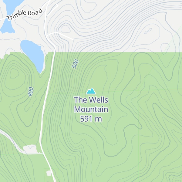 Map of The Wells Mountain
