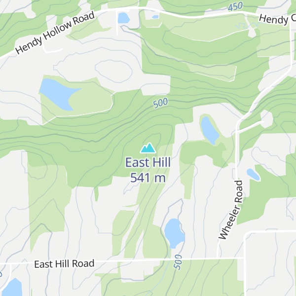 Map of East Hill
