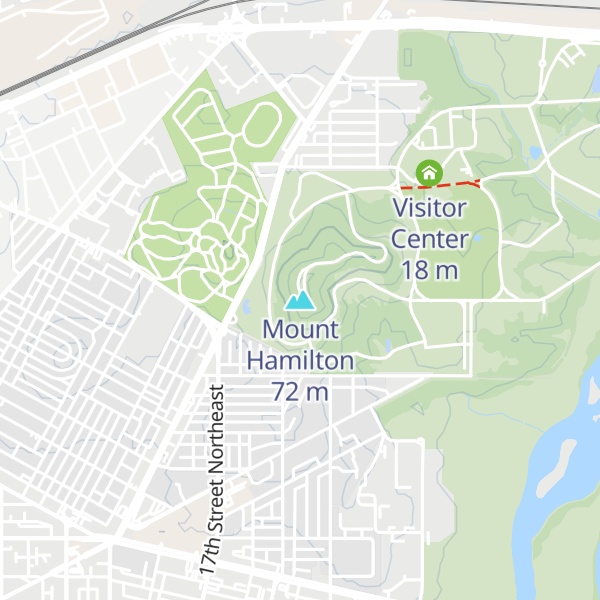 Map of Mount Hamilton