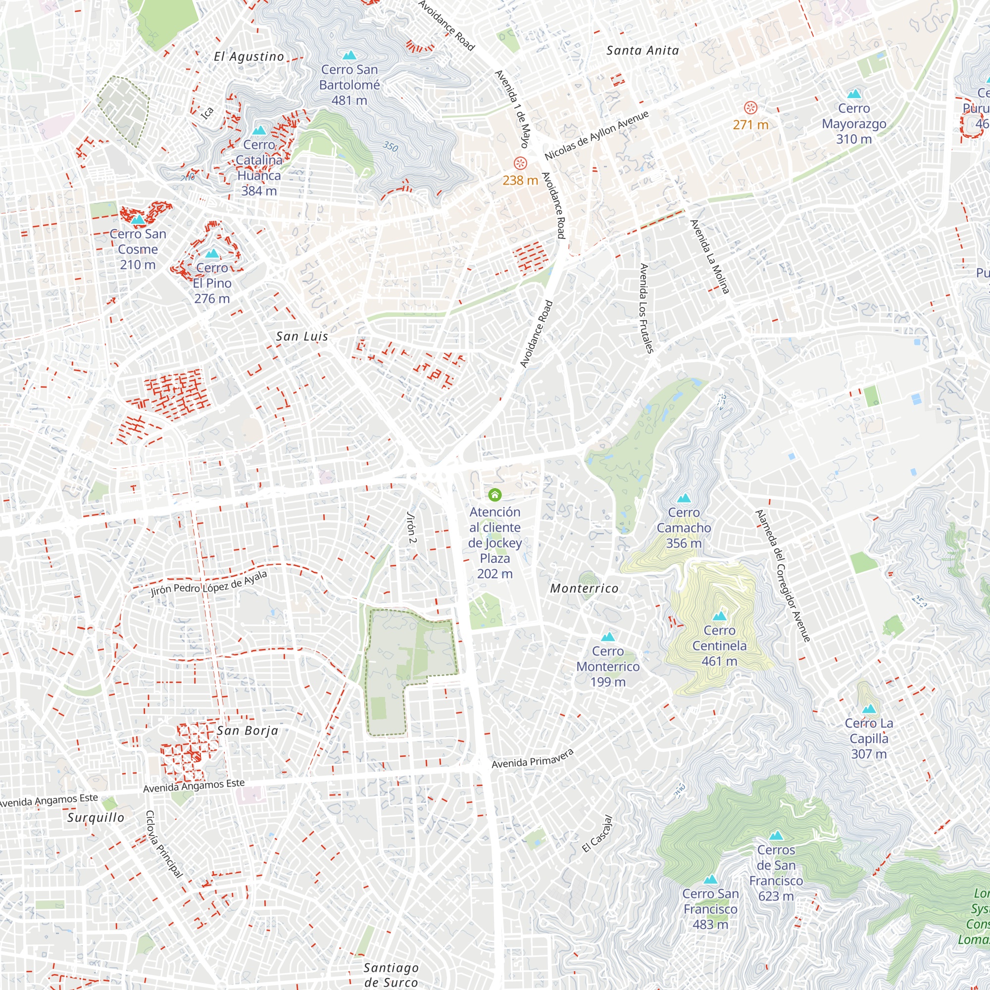 Atención al cliente de Jockey Plaza map