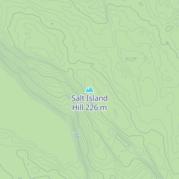Map of Salt Island Hill